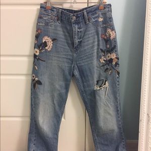 Abercrombie Embroidered Jeans